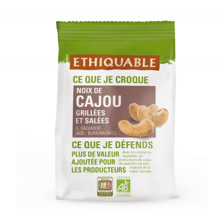 Noix cajou grillées salées (Ethiquable) 125g