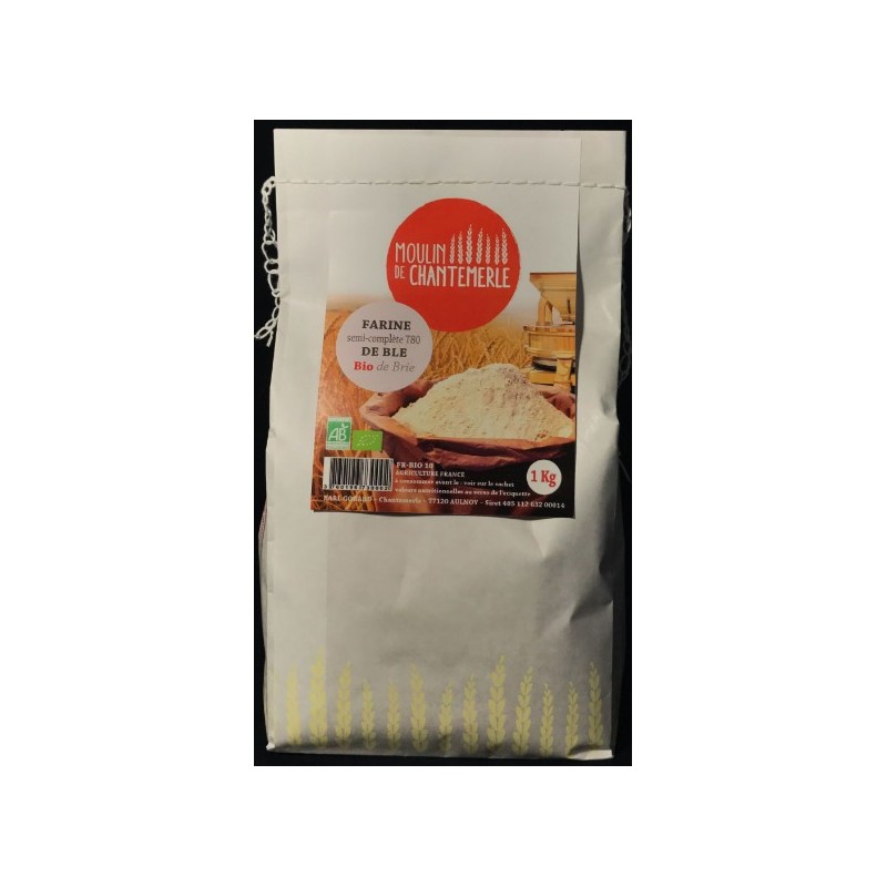 Farine de blé 1/2compl T80 bio (MChant) 1kg
