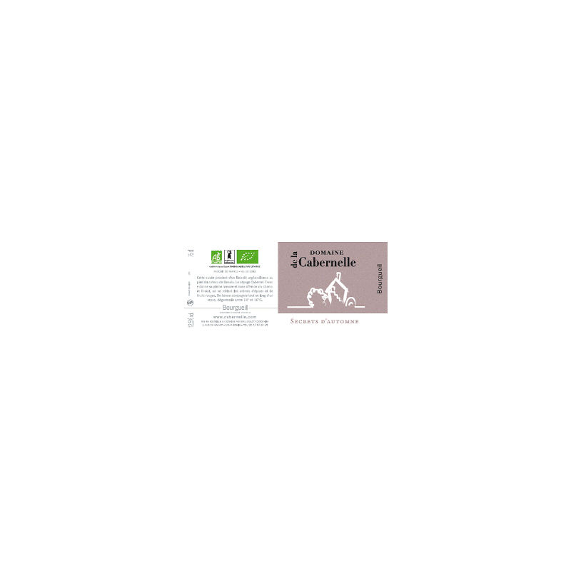 Bourgueil bio SecrAutm 2022/23 (Cabern) 75cl