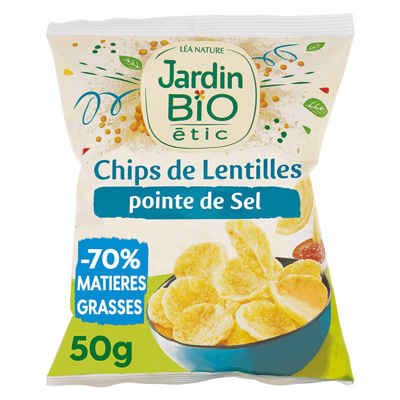 Chips lentilles + sel (LéaN) 50g