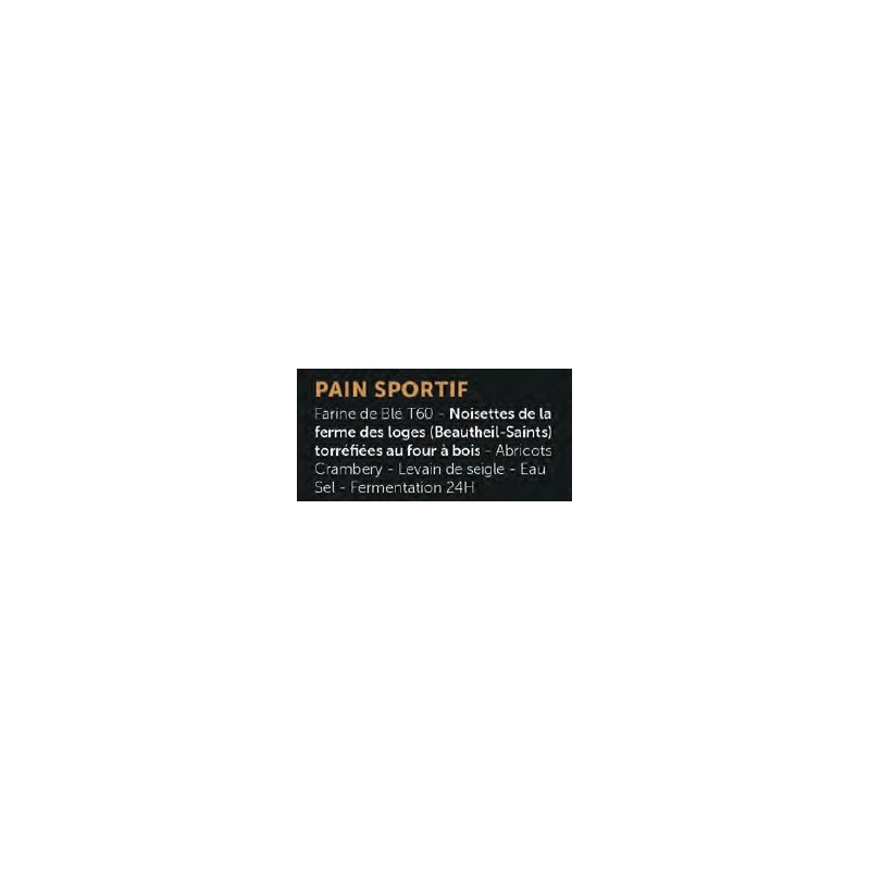 Pain sportif (APDC) 500g /pièce