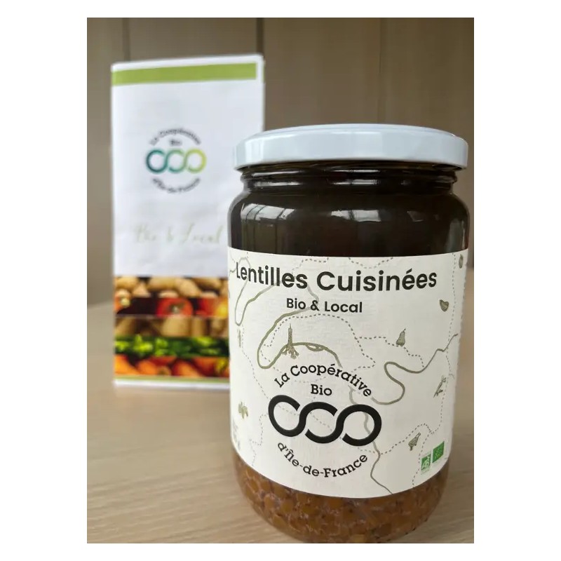 Lentilles vertes stérilisées bio (CoopB) 500g