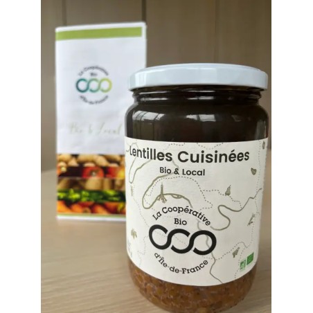 Lentilles vertes stérilisées bio (CoopB) 500g