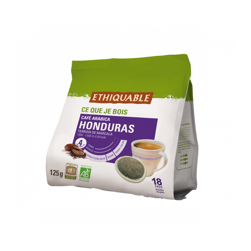 Café dosettes Honduras (Ethiquable) 125g