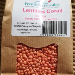 Lentilles corail (FFéro) 500g