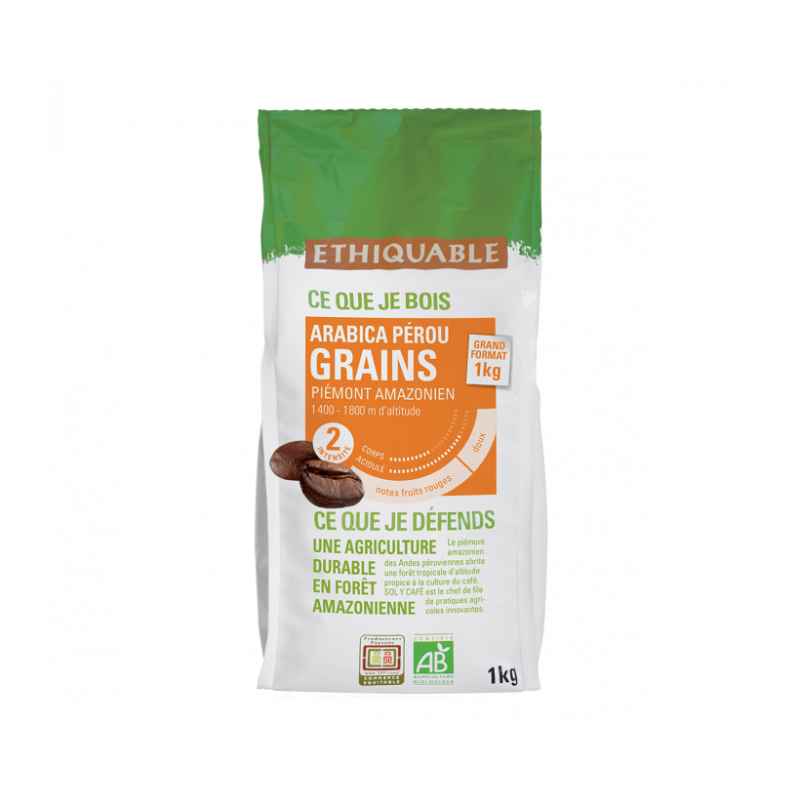 Café grains Pérou (Ethiquable) 1kg