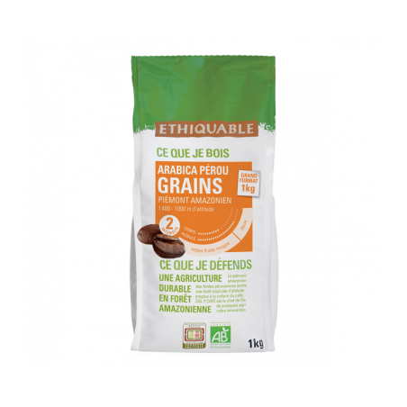 Café grains Pérou (Ethiquable) 1kg