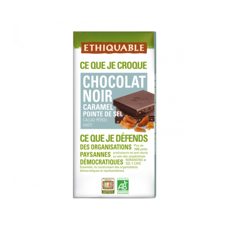 Chocolat noir caramel/sel (Ethiquable) 100g