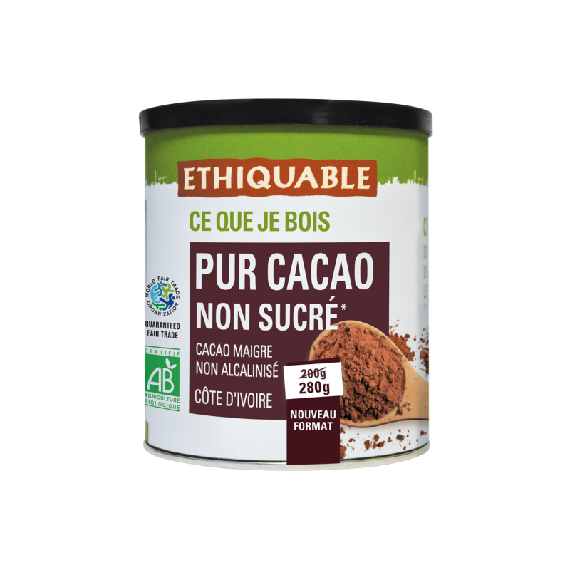 Cacao poudre non sucré (Ethiquable) 280g