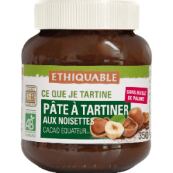 Pâte à tartiner noisettes (Ethiquable) 350g