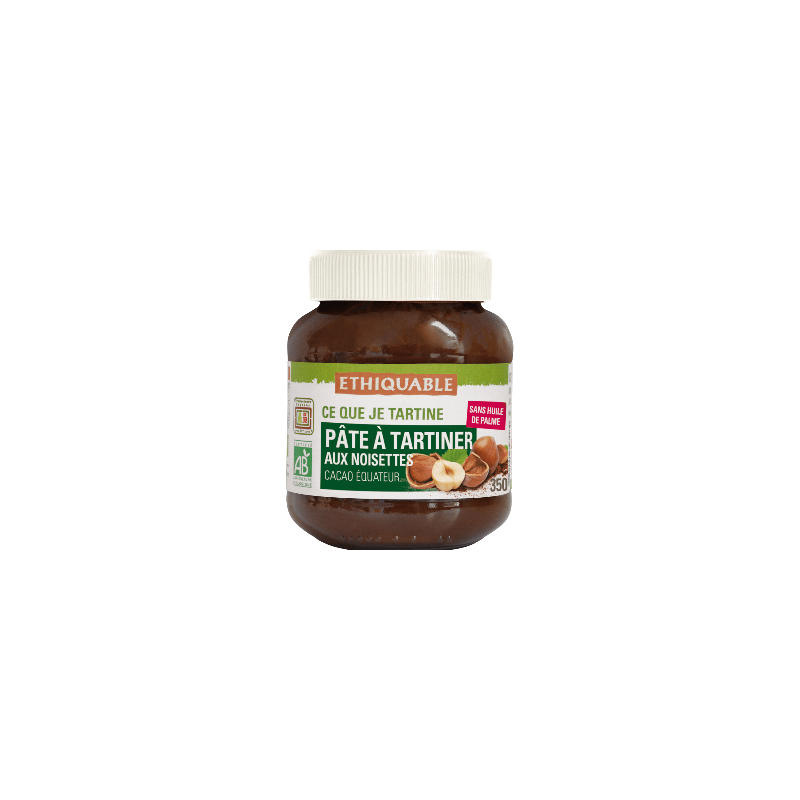 Pâte à tartiner noisettes (Ethiquable) 350g
