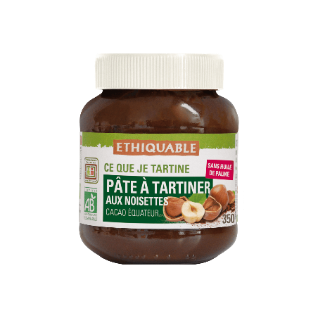 Pâte à tartiner noisettes (Ethiquable) 350g