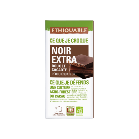 Chocolat noir extra (Ethiquable) 100g