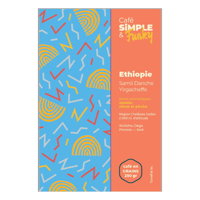 Café Ethiopie arabica (caféSF) en grains 250g
