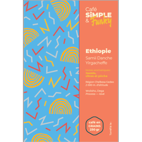 Café Ethiopie arabica (caféSF) en grains 250g