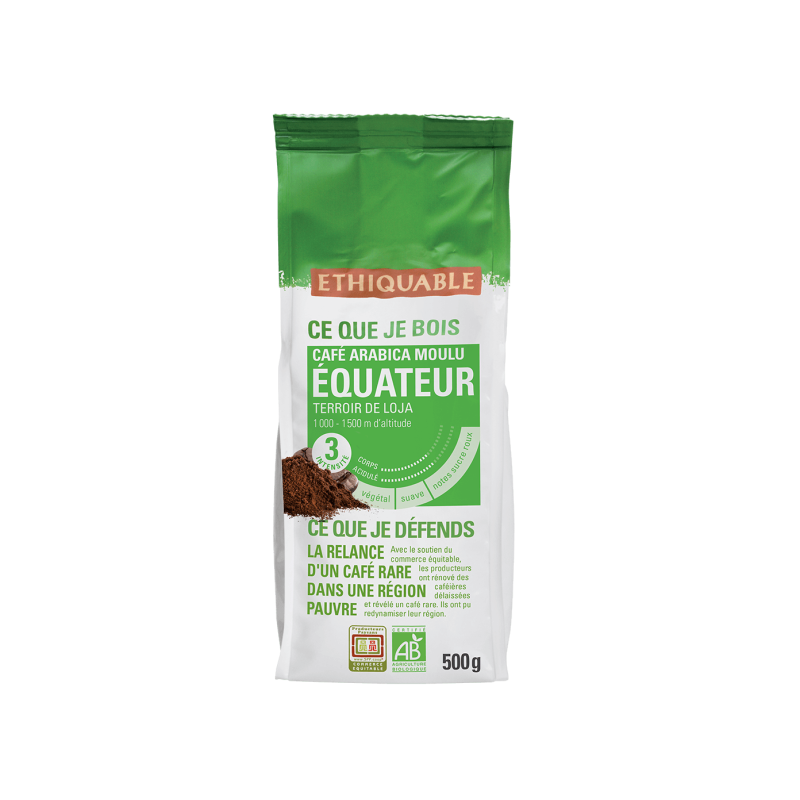 Café moulu Equateur (Ethiquable) 500g