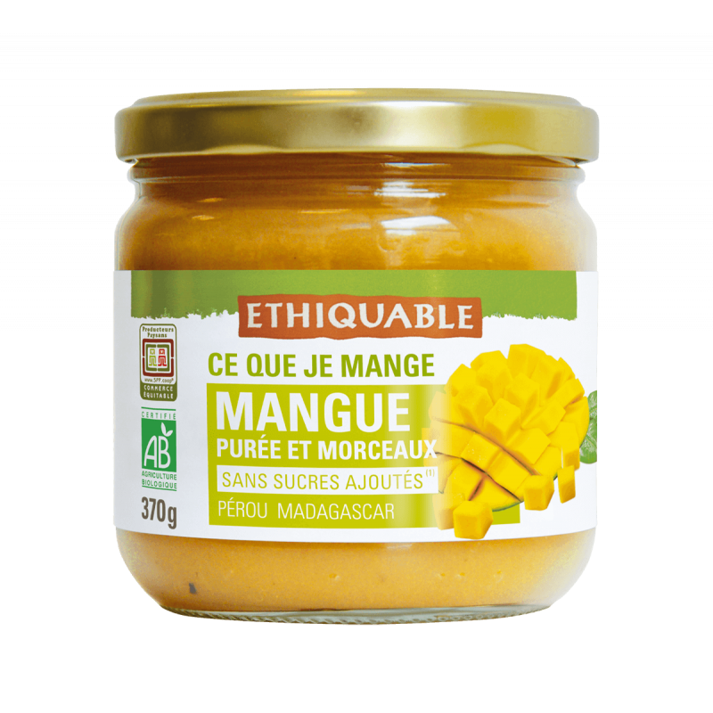 Purée mangue morceaux (Ethiquable) 370g