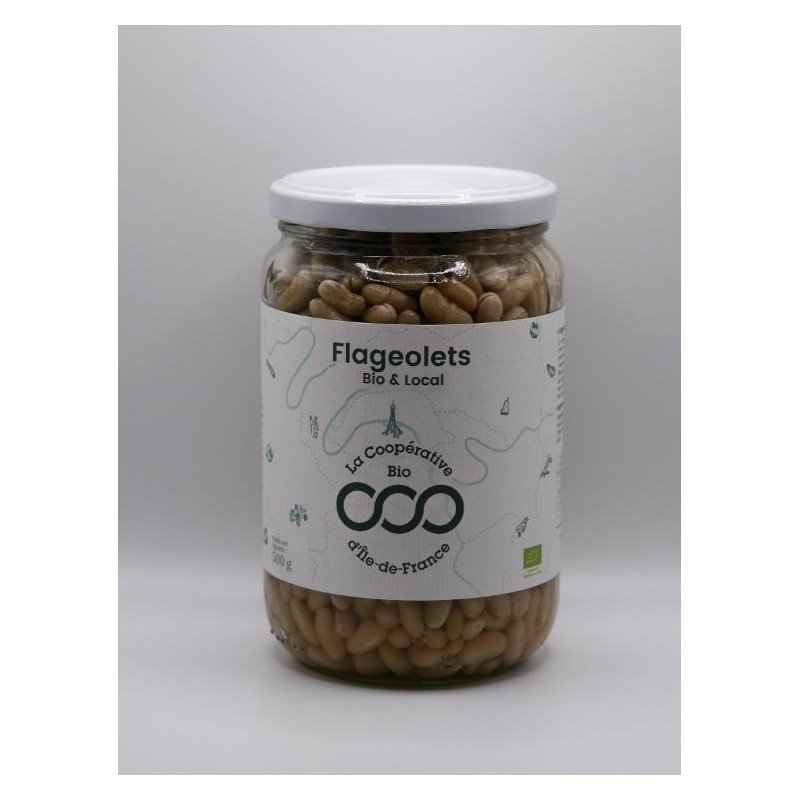 Flageolets bio stérilisé (CoopB) bocal 500g