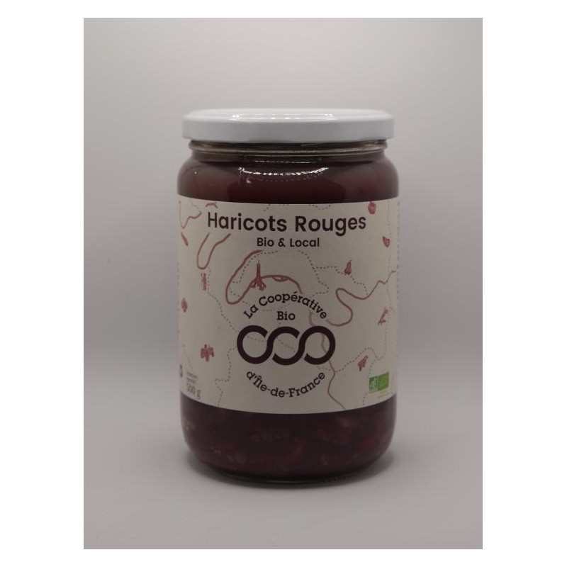 Haricots rouges bio stéril (CoopB) bocal 500g