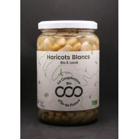 Haricots blancs bio steril (CoopB) bocal 500g