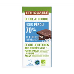 Chocolat noir sel Noirmout (Ethiquable) 100g