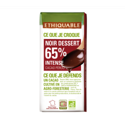 Chocolat dessert noir 65% (Ethiquable) 200g