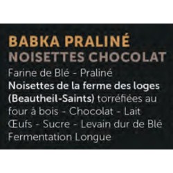 Babka Praliné Noisettes (APDC) 300g /pièce