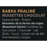 Babka Praliné Noisettes (APDC) 300g /pièce