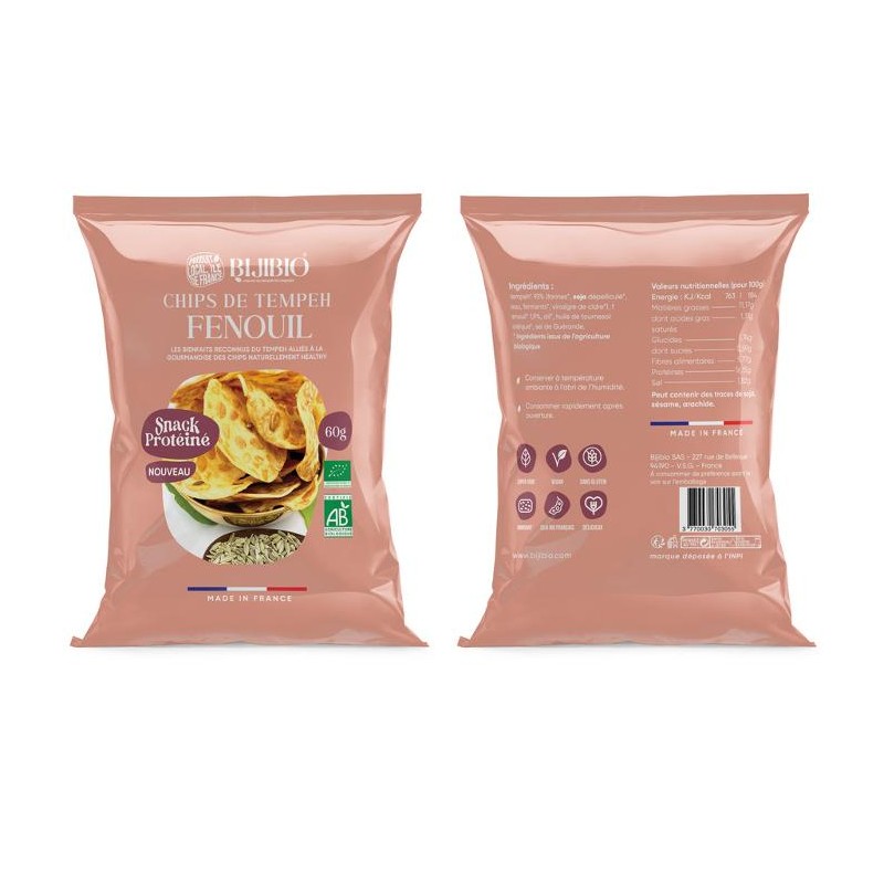 Chips Tempeh Fenouil (CoopB) 60g