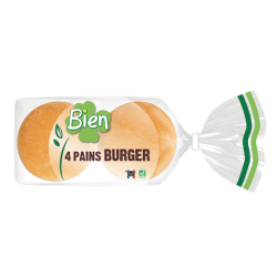 Pain burger x 4 (OAVFP) 200g