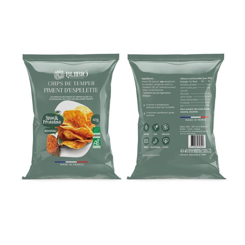 Chips Tempeh Piment Espelette (CoopB) 60g