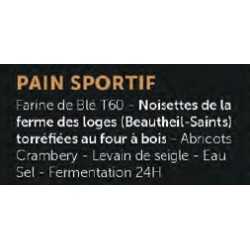 Pain sportif (APDC) 500g /pièce