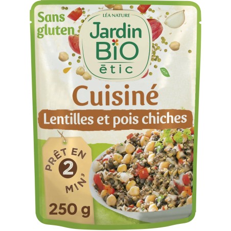 Lentilles et pois chiches cuisiné (LéaN) 250g