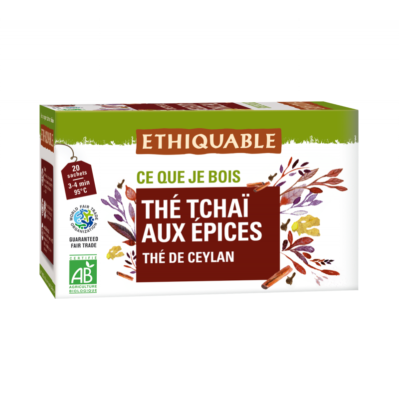Thé Tchaï aux épices (Ethiquable) 36g