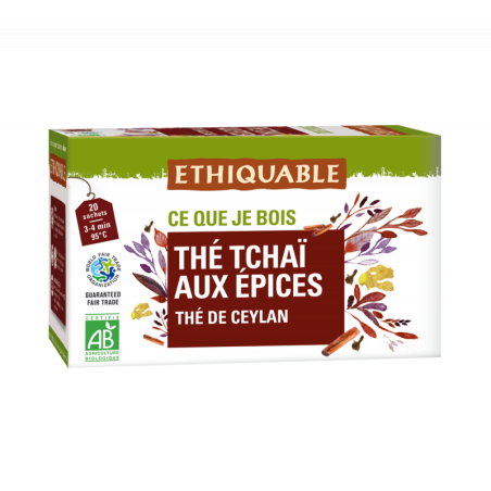 Thé Tchaï aux épices (Ethiquable) 36g
