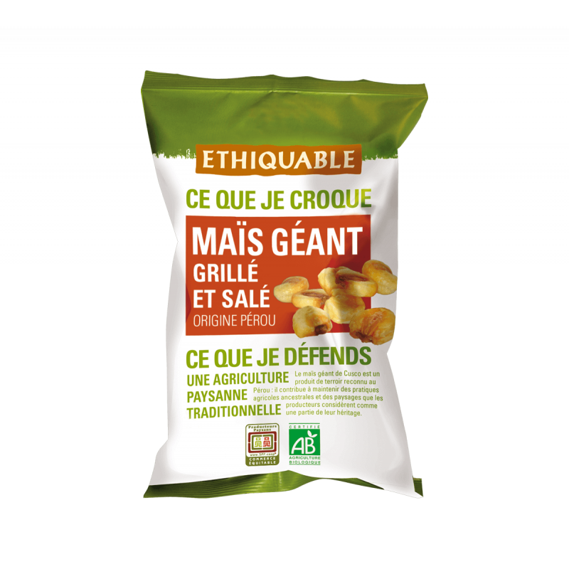 Maïs géant grillé et salé (Ethiquable) 100g