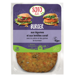 Burger légumes lentilles corail (OAVFP) 160g