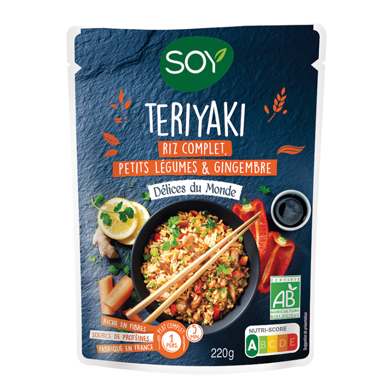 Teriyaki riz légumes gingembre (OAVFP) 220g