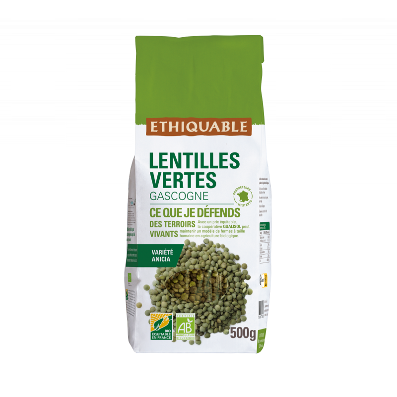 Lentilles vertes (Ethiquable) 500g