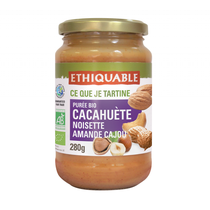 Purée cacahuète, noisette.. (Ethiquable) 280g