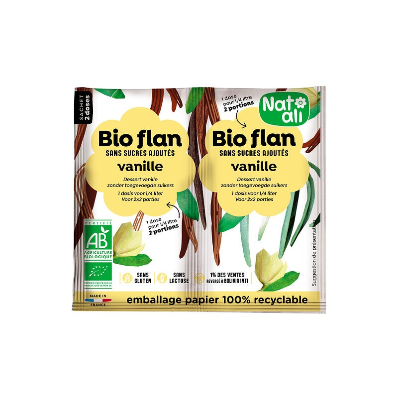 Aide c Flan vanille bio (SCEPI) 2x4g