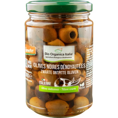 Olives noires dénoyautées bio (Dynamis) 280g