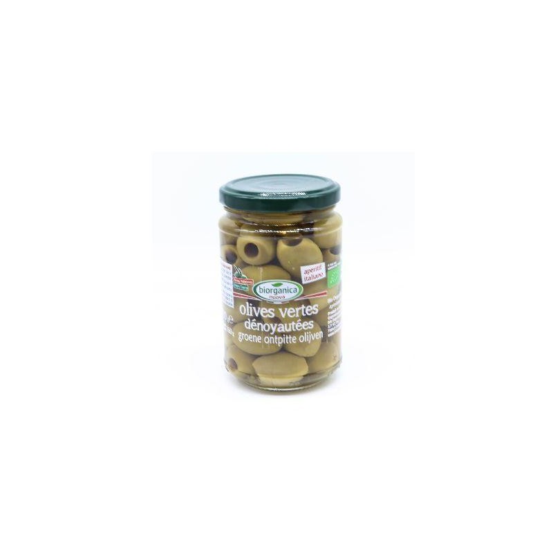 Olives vertes dénoyautées (Dynamis) 280g