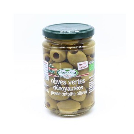 Olives vertes dénoyautées (Dynamis) 280g