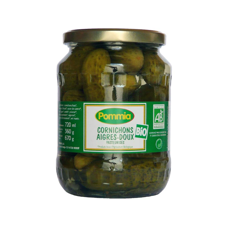Cornichons aigres doux (OAVFP) 720g