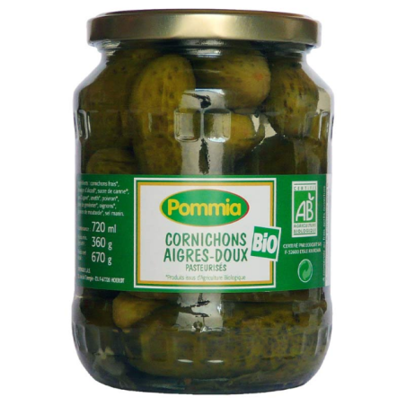 Cornichons aigres doux (OAVFP) 720g