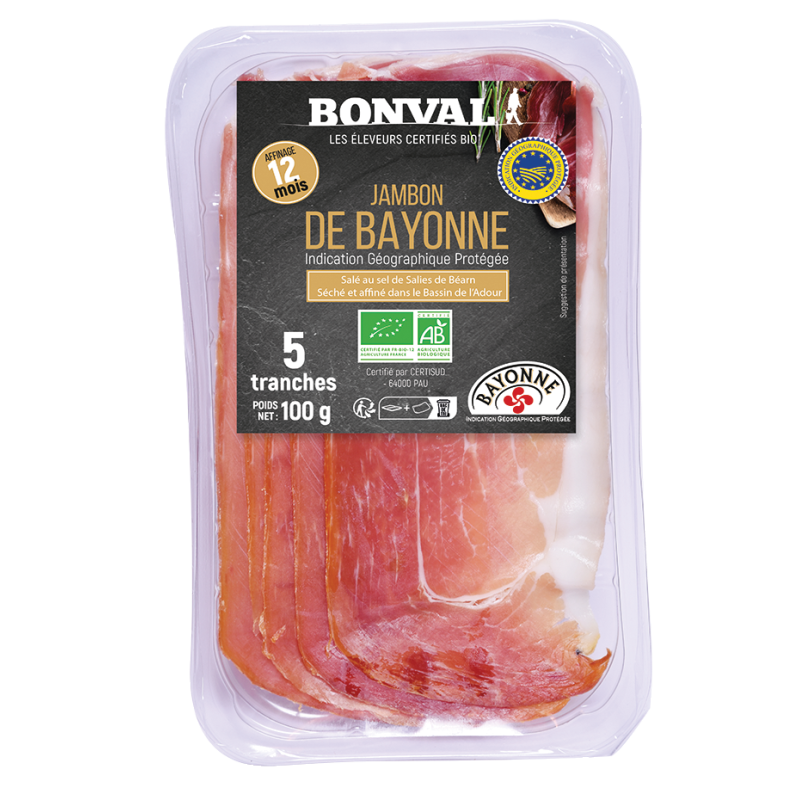 Porc Jambon de Bayonne IGP 12m (OAVFP) 100g