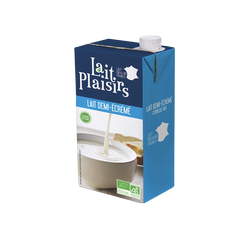 Lait vache 1/2 écrémé UHT bio (VTFP) 1l