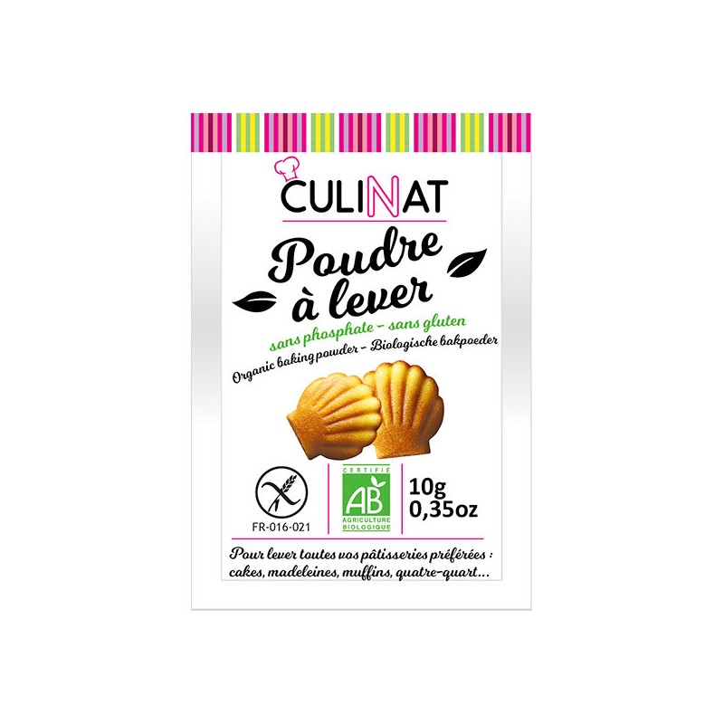 Aide Poudre à lever 0glut bio (Dynamis) 8x10g