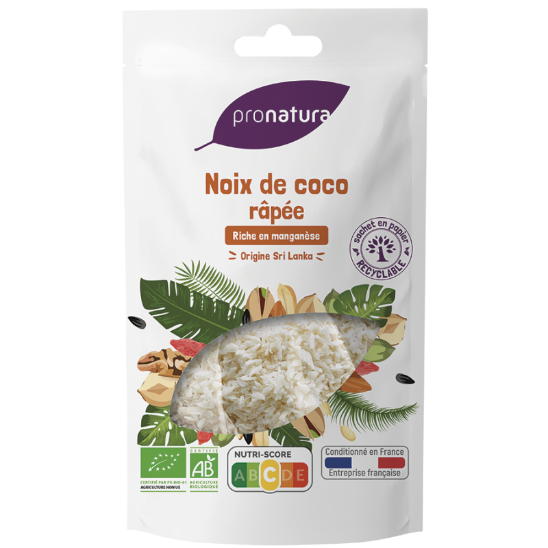 Noix coco râpée bio (OAVFP) 125g